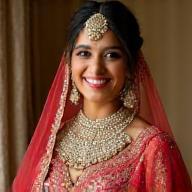 Aisha Sharma wearing her custom Vastra Viraasat wedding lehenga